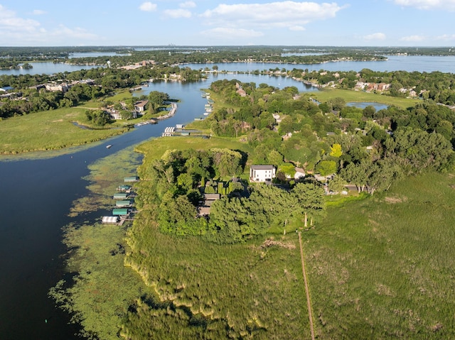 4832 Longford Rd, Mound, MN 55364 - aerial overview of property's location with a large body of water