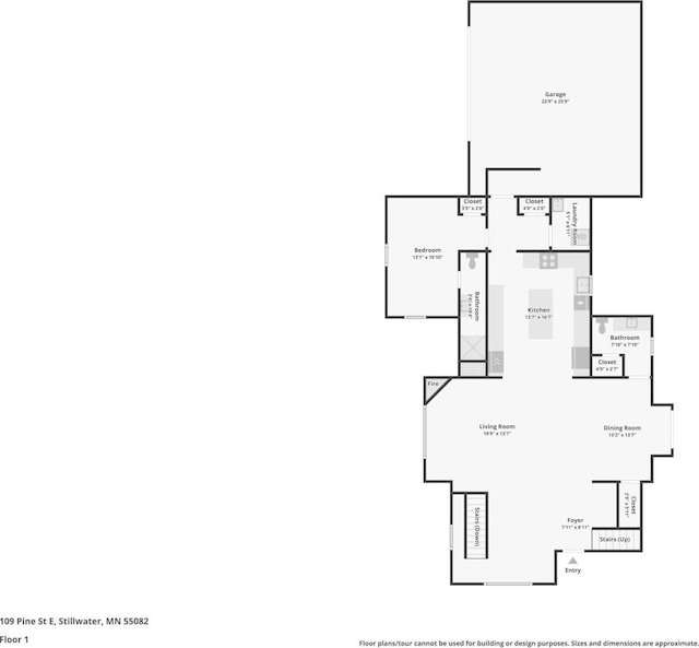 109 Pine St E, Stillwater, MN 55082 - view of home floor plan