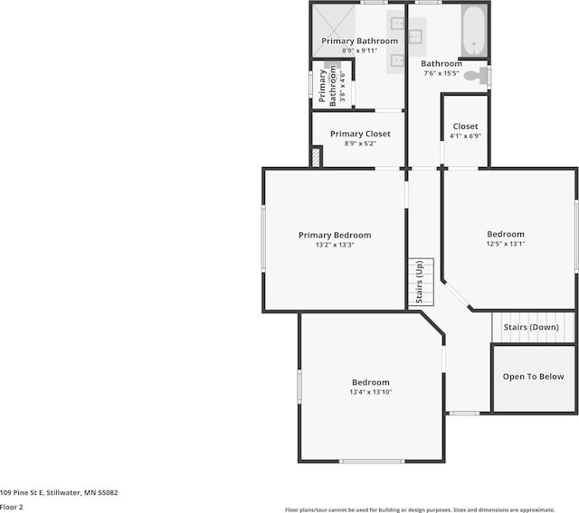109 Pine St E, Stillwater, MN 55082 - view of floor plan / room layout