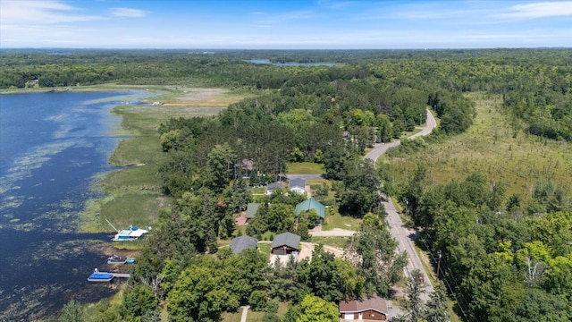 21837 Mishawaka Rd, Grand Rapids, MN 55744 - aerial view of property and surrounding area featuring a forest and a large body of water
