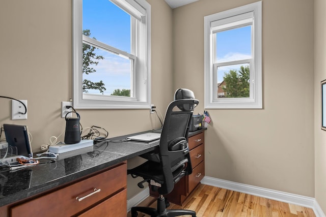 18837 Javelin Way, Lakeville, MN 55044 - office with baseboards and light wood-style flooring