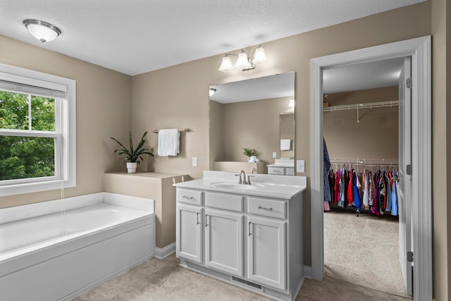 18837 Javelin Way, Lakeville, MN 55044 - bathroom featuring vanity, a bath, and a walk in closet