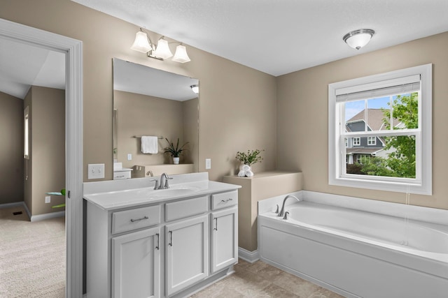 18837 Javelin Way, Lakeville, MN 55044 - bathroom featuring vanity and a garden tub