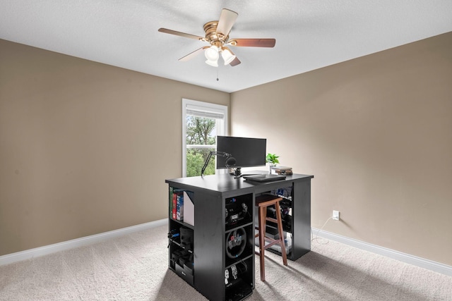 18837 Javelin Way, Lakeville, MN 55044 - office with ceiling fan and carpet flooring