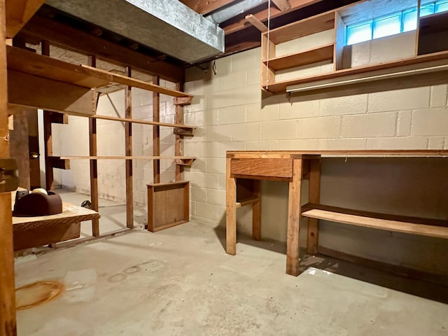 1224 Duba St, Worthington, MN 56187 - basement with concrete block wall