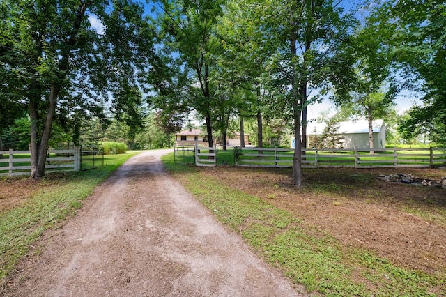 22470 Raven St NW, Oak Grove, MN 55011 - view of dirt / gravel road with a gated entry