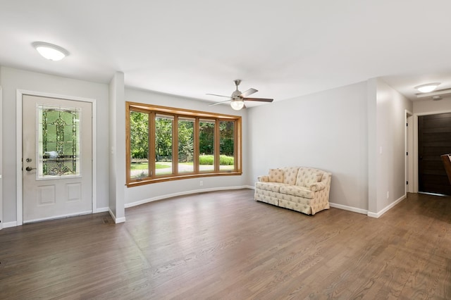 22470 Raven St NW, Oak Grove, MN 55011 - unfurnished room featuring wood finished floors and ceiling fan