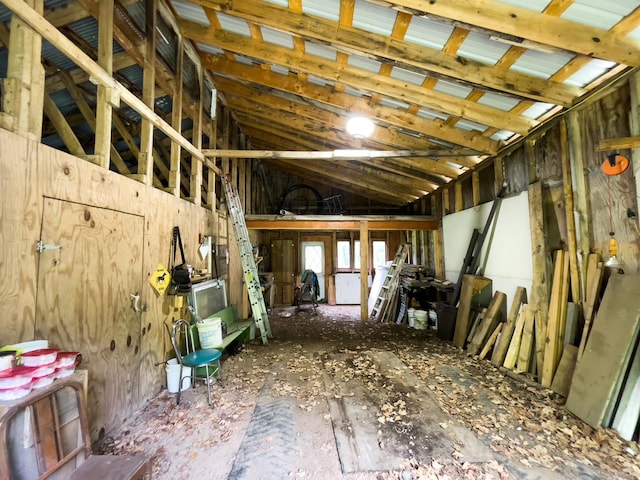 5566 Little Marais Rd, Crystal Bay Twp, MN 55603 - miscellaneous room featuring lofted ceiling