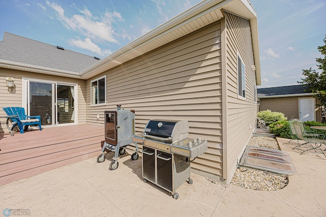 3730 Taylor St S, Fargo, ND 58104 - view of patio / terrace featuring area for grilling and a deck