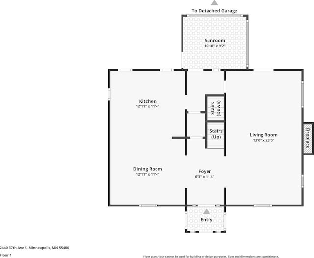 2440 37th Ave S, Minneapolis, MN 55406 - view of home floor plan