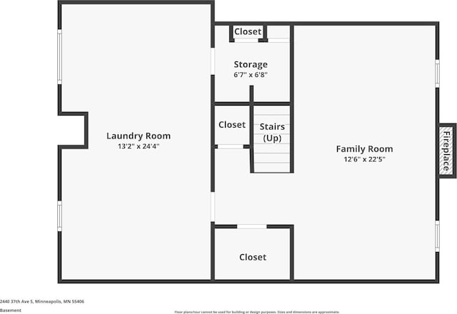 2440 37th Ave S, Minneapolis, MN 55406 - view of floor plan / room layout