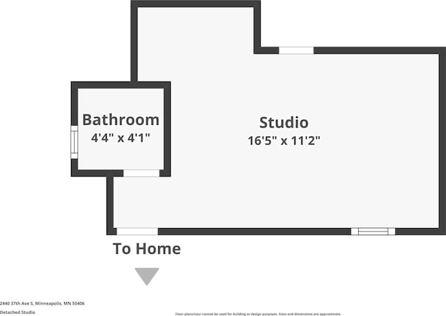 2440 37th Ave S, Minneapolis, MN 55406 - view of property floor plan