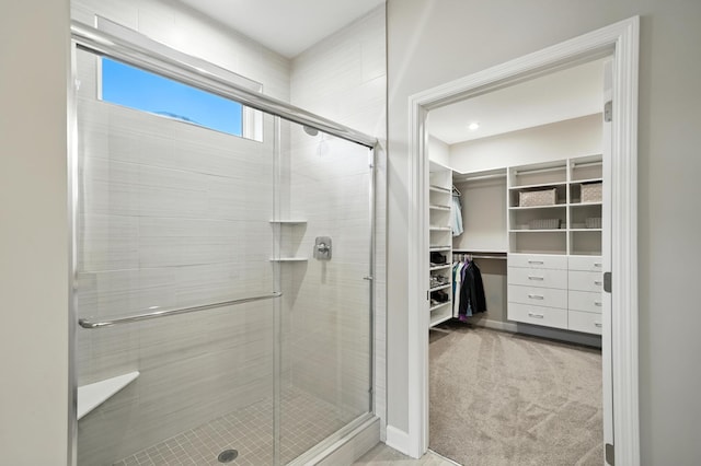 4364 Ginger Dr, Minnetrista, MN 55331 - full bathroom featuring a stall shower and a walk in closet
