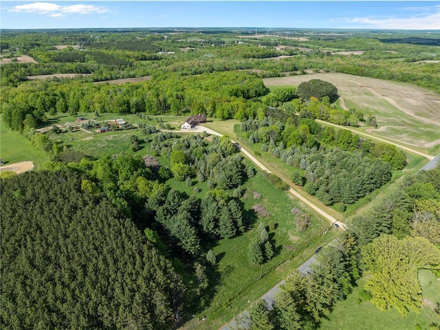 2832 130th Ave, Glenwood City, WI 54013 - aerial view of property's location featuring a forest