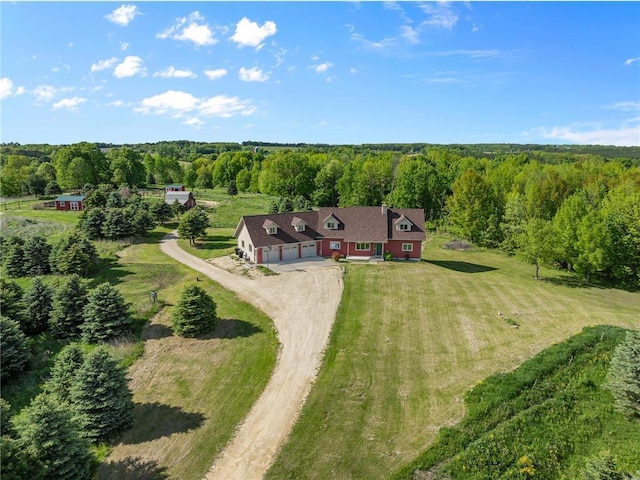 2832 130th Ave, Glenwood City, WI 54013 - aerial view of property and surrounding area featuring a heavily wooded area