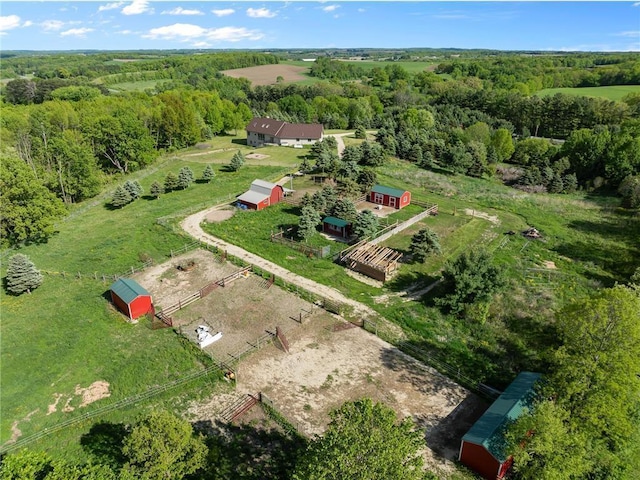 2832 130th Ave, Glenwood City, WI 54013 - aerial view of sparsely populated area featuring a forest