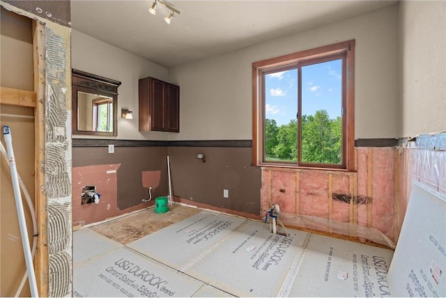 2832 130th Ave, Glenwood City, WI 54013 - laundry area with a wainscoted wall