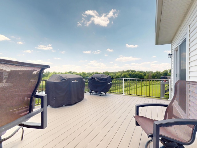 15613 116th Ave N, Dayton, MN 55369 - wooden deck with grilling area