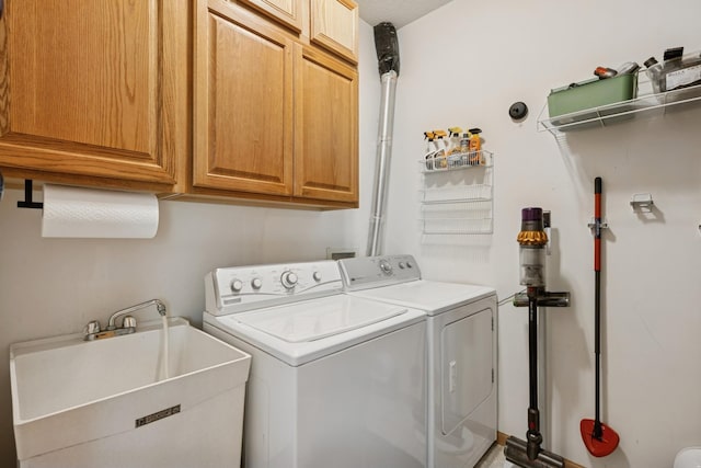 2840 Brewers Ln, Stillwater, MN 55082 - washroom with cabinet space and separate washer and dryer