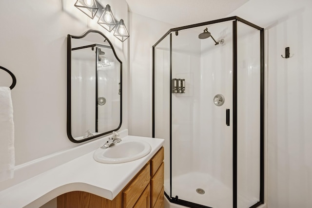 2840 Brewers Ln, Stillwater, MN 55082 - bathroom with a shower stall and vanity