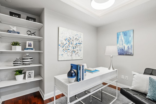 100 3rd Ave S Unit 805, Minneapolis, MN 55401 - home office with dark wood-style floors and baseboards
