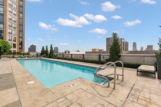 100 3rd Ave S Unit 805, Minneapolis, MN 55401 - community pool featuring a patio area and a view of city
