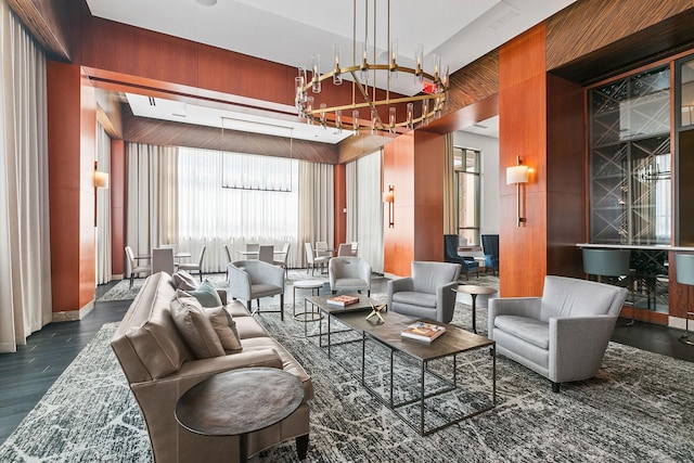 100 3rd Ave S Unit 805, Minneapolis, MN 55401 - common area with a high ceiling and wood walls