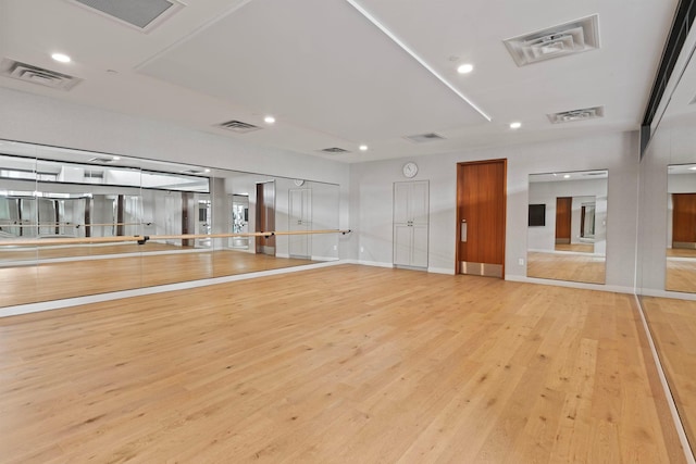 100 3rd Ave S Unit 805, Minneapolis, MN 55401 - workout room with wood finished floors and recessed lighting