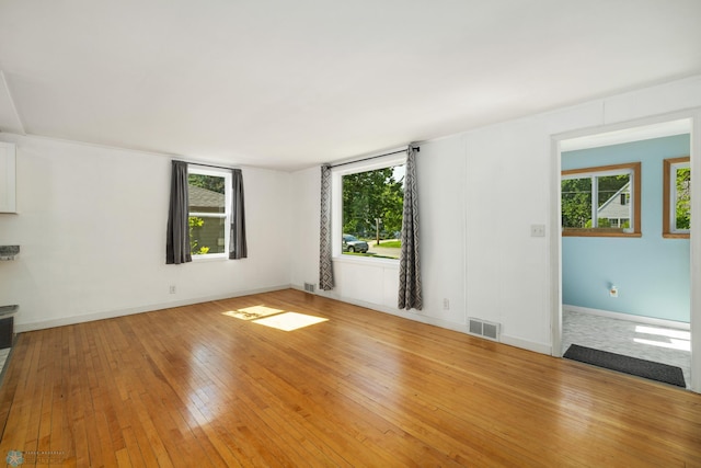 1636 2nd Ave S, Fargo, ND 58103 - unfurnished living room featuring plenty of natural light and light wood-style floors