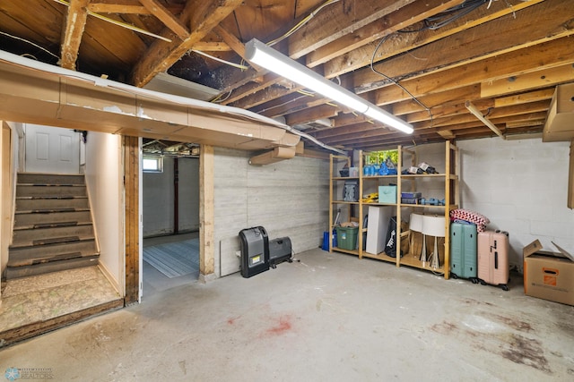 1636 2nd Ave S, Fargo, ND 58103 - basement featuring stairway