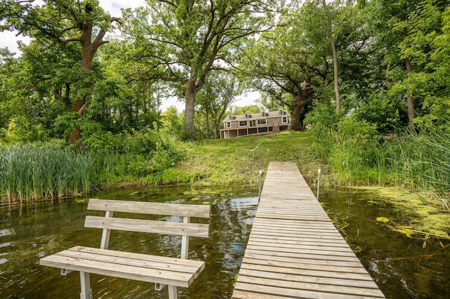 7591 Lake Ida Way NW, Alexandria, MN 56308 - dock area featuring a water view