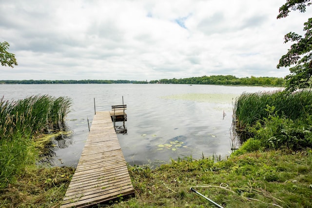 7591 Lake Ida Way NW, Alexandria, MN 56308 - dock area featuring a water view