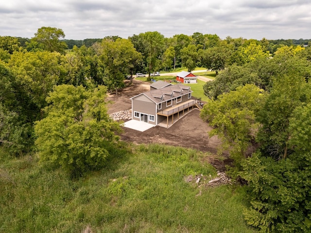 7591 Lake Ida Way NW, Alexandria, MN 56308 - aerial view of property and surrounding area with a heavily wooded area