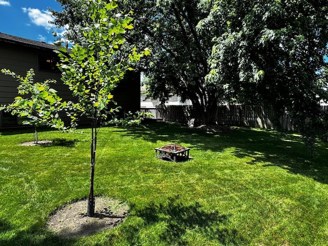 6314 112th Pl N, Champlin, MN 55316 - view of yard featuring an outdoor fire pit