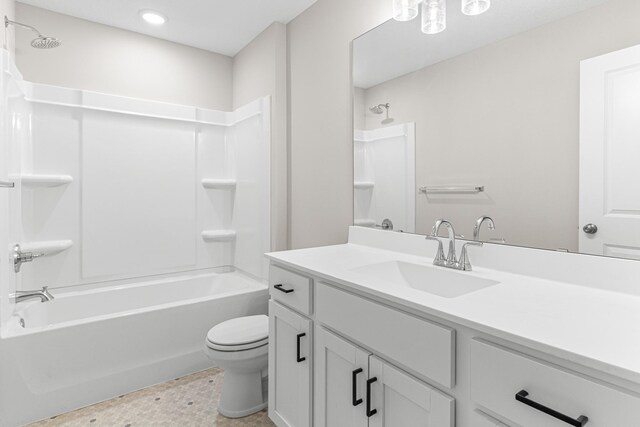 10070 32nd St NE, Saint Michael, MN 55376 - bathroom with vanity, bathtub / shower combination, and recessed lighting