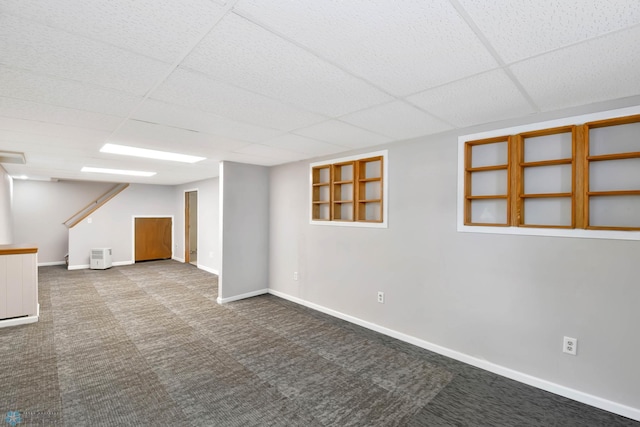 219 10th Ave E, Fargo, ND 58078 - finished below grade area with a paneled ceiling and carpet