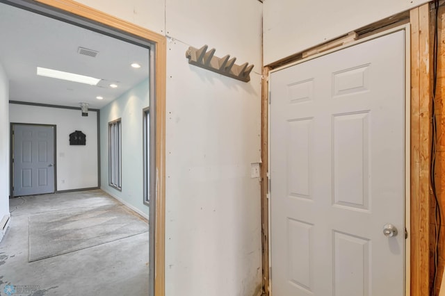 219 10th Ave E, Fargo, ND 58078 - hallway with concrete floors and recessed lighting
