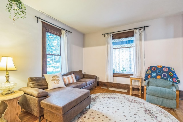 3331 34th Ave S, Minneapolis, MN 55406 - living room featuring healthy amount of natural light and wood finished floors