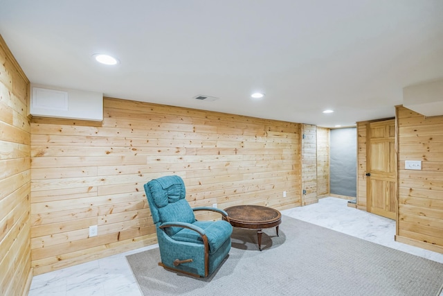 3331 34th Ave S, Minneapolis, MN 55406 - unfurnished room featuring wood walls and recessed lighting