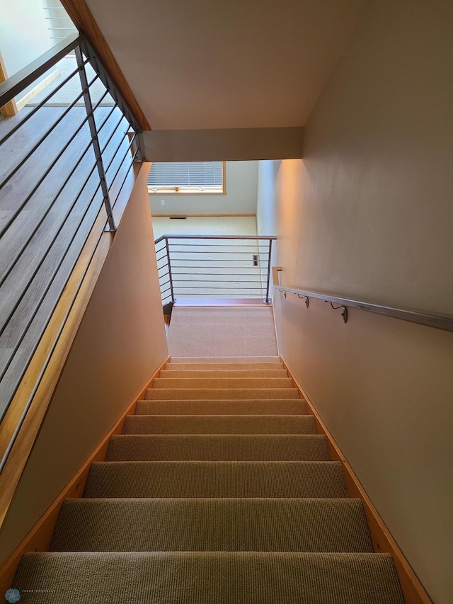 4394 46th Ave S Unit B, Fargo, ND 58104 - stairs featuring baseboards
