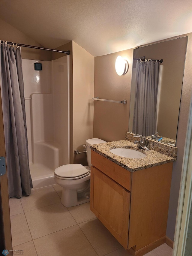 4394 46th Ave S Unit B, Fargo, ND 58104 - bathroom with vanity, tile patterned floors, and a shower with shower curtain