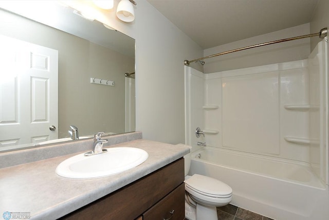 8037 Goldfinch Dr, Horace, ND 58047 - full bathroom featuring vanity,  shower combination, and tile patterned flooring