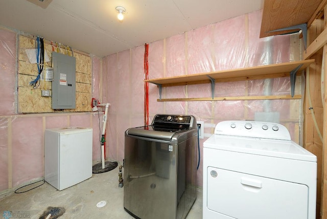 8037 Goldfinch Dr, Horace, ND 58047 - laundry room with independent washer and dryer and electric panel