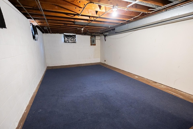 1611 Taylor Ave W, Saint Paul, MN 55104 - basement with electric panel and concrete block wall