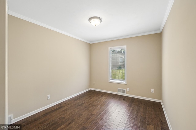 3308 Chippewa Rd, Minnetonka, MN 55305 - unfurnished room featuring dark wood-type flooring and ornamental molding