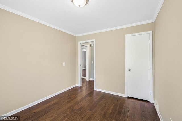3308 Chippewa Rd, Minnetonka, MN 55305 - unfurnished bedroom with dark wood finished floors and ornamental molding