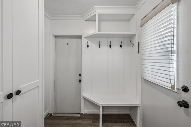 3308 Chippewa Rd, Minnetonka, MN 55305 - mudroom featuring dark wood-style floors