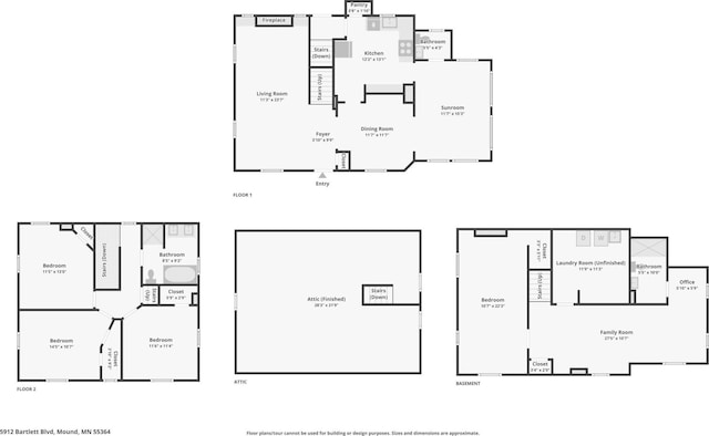 5912 Bartlett Blvd, Mound, MN 55364 - view of home floor plan