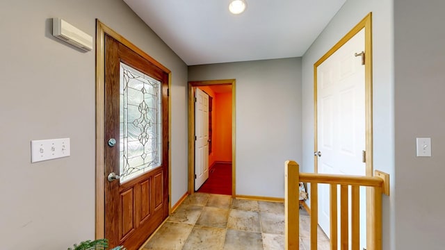 1404 8th St NW, Kasson, MN 55944 - entrance foyer with stone finish flooring and baseboards