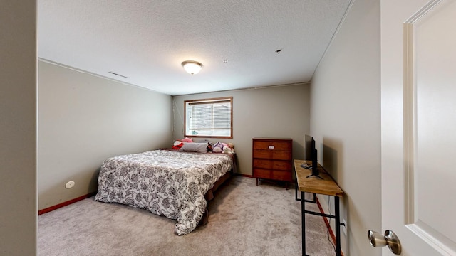 1404 8th St NW, Kasson, MN 55944 - bedroom featuring carpet and a textured ceiling